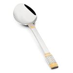 FnS Celebration Veg Serving Spoon 24 Karat Gold Plated (1 Large Veg Server)