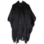 Gamboa Handmade Alpaca Wool Poncho Men Hoodie Fleece Knitted Mexican Poncho Blanket