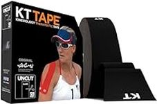 KT Tape, Original Cotton, Elastic Kinesiology Athletic Tape, 125’ Uncut Roll, Black