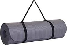 UTTAM Yoga Mat | Multi-Purpose Extra Thick Foam Exercise Mats | Stretching, Resistance Workout & Therapy – Pilates, Home & Gym Equipment Accessory for Men Women Kids (183 x 60cm) (Grey)