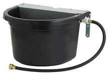 Little Giant® Automatic Animal Waterer | Float Controlled Automatic Waterer for Livestock | Heavy Duty and Durable | Made in USA | 4 Gallon | Black