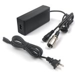 24V2A 3 Prong and 3-pin XLR Power Charger for Razor Go-Go Elite Traveller SC40E/SC44E, Ezip Mountain Trailz for Schwinn 4.0 S400 S500 Jazzy 29.4V All Brands Connector Lithium Battery Charger