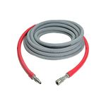 Simpson Cleaning 41187 10000 psi R2 Wrapped Rubber Hot and Cold Water Replacement/Extension Hose, 3/8" X 50'