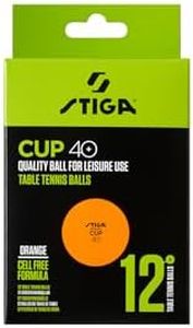 Stiga Table Tennis Balls Cup 40+ ITTF-Approved - Pack of 12 - Orange