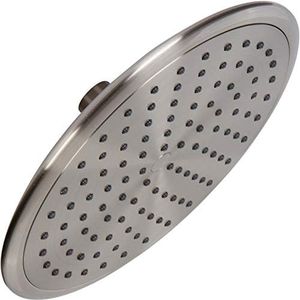 Aqua Elegante Waterfall Showerhead - 9 Inch Large Overhead Rain Shower Head With Self-Clean Nozzles, High Flow Best With Extension Arm - 1.8 GPM - Brushed Nickel