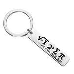 Math Gift I Ate Some Pie and It Was Delicious Keychain Funny Math Geek Gifts Math Teacher Gifts Math Student Gift Graduation Gift (math keychain)