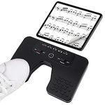 Yueyinpu Wireless Foot Pedal Hands-Free Music Page Turner for Tablets Smartphones Rechargeable Anti-Skid Pad (Classic)