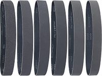 Sruhrak Sanding Belt 25 X 762mm- 12 Pcs Silicon Carbide Sanding Belts 2 X 60/120/240/400/600/800 Assorted Grits High Performance Silicon Carbide Abrasives for Knife Sharpening and Metalworking