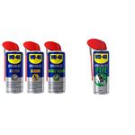 WD-40 Specialist Bundle (1x Dry PTFE Lubricant 400ml, 1x Silicone Lubricant 400ml, 1x Contact Cleaner 400ml) & Specialist PTFE Lubricant Spray - Professional Grade for Metal, Plastic and Rubber