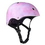 HXWY Adjustable Kids Bike Skateboard Helmet CPSC Certified for Boys Girls Youth Toddler, Starry Pink Protective Helmets for Multi-Sports Cycling Skateboard Scooter Skating Rollerblading (Medium)