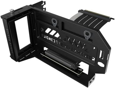 Cooler Master Vertical GPU Holder Kit V3, for E-ATX/ATX/mATX PC Case & PCI-E 4.0 Devices, Adjustable Modular Video Card Support, Thick SGCC Steel Bracket, 165 mm Riser Cable Included - Black