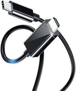 BHHB Cable USB C a HDMI 4K60Hz 3m Thunderbolt 3/4 Compatible con USB C HDMI Cable Tipo C a HDMI para iPhone 15 Pro/Pro MAX, MacBook iPad Pro/Air, iMac, Surface Book 2, Samsung S10, Pixelbook, etc