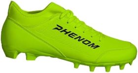 Phenom Elite Velocity 3.0 Football Cleats – Team Color Edition | Lightweight, High-Performance Speed Cleats for Men & Kids | Superior Traction, Comfort for Peak Performance - Slime (Medium, 8.5)
