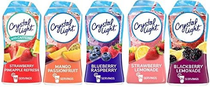 Crystal Light Liquid Water Enhancer Variety 5 each 1.62 fl oz bottles (5 Assorted Flavors)