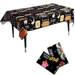 TOBTUKE Pack of 2 Friends Party Tablecloths, Disposable Friends Plastic Tablecloth for Friends, TV, Show, Party Supplies, Friends, Fan, Birthday Party Decorations (220 x 130 cm)