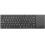 Rii Wireless Keyboard with Trackpad,Bluetooth Keyboard&2.4G Wireless Keyboard with Touchpad,Rechargeable Stainless Steel Ultra Slim Compatible with PC, Mac, Laptop, Windows, Tablet Dual Mode (BT+2.4G)