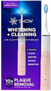 Snow LED Electric Toothbrush Gen 2 - Rechargeable Electronic Brush for Adults - Sonic Technology w/LED Light Whitening & Cleaning Powered w/Sonic Technology for Oral Routine - Coastal Sunset Pink Gen2