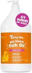 Zesty Paws Wild Alaskan Fish Oil for Dogs & Cats - Pollock & Salmon Oil Blend - Omega 3 Fatty Acids EPA & DHA for Pets - for Sensitive Skin + Coat Health - Immune System Support - 64 fl oz