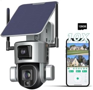 Xmart Salor Security Cameras Wireless Outdoor 4G/No-WIFI Ultra HD 4K Human AI Detection Dual 360° View Camera LIVE SIM Card Outside Home Safety with Spotlight Color Night Vision（Included 128G TF Card）