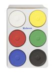 Jack Richeson - 101260 Giant Tempera Cakes in Tray, Assorted Opaque Colors, Set of 6-288628