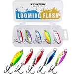 THKFISH Fishing Lures Trout Lures Fishing Spoons Lures for Trout Pike Bass Crappie Walleye Color A 1/8oz 5pcs