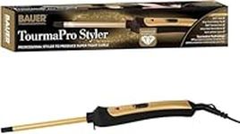 Bauer 38860 Slimline Curling Wand/TourmaPro Styler/Curls for All Hair Types/Ultra Slim 9mm Barrel / 200° Heat / 360° Swivel Cord/Cool Touch Tip