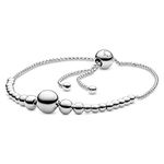 PANDORA String Beads Sliding Bracelet 925 Sterling Silver Bracelet