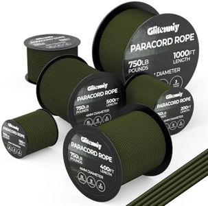 750lb Paracord Rope, 4mm 12‑Strand Heavy‑Duty Parachute Cord