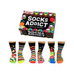 United Oddsocks - Socks Addict Novelty Socks UK 6-11