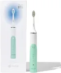 Snow LED Electric Toothbrush - Rechargeable Electronic Brush for Adults - Sonic Technology w/LED Light Whitening & Cleaning Powered w/Sonic Technology for Oral Routine Sea Breeze Green