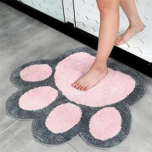 Big Feet Shape Rug Bath Toilet Mat Area Rugs Carpet Doormat Floor Mat Absorbent Mats Bathroom Rugs Living Room Bedroom Kitchen Foot Pad Rug 25.6in x 30.7in/2.1ft x2.6ft