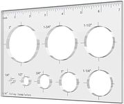 8 in 1 Router Jigs Template, Router Templates for Woodworking, Circle Key Inlay Template Decorative