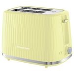 Russell Hobbs Eden 2 Slice Toaster (6 Browning settings, High lift feature, Frozen, reheat, cancel functions, Removable crumb tray, 800W, Lemon) 27373