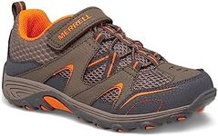 Merrell Unisex-Child Trail Chaser Hiking Sneaker, Gunsmoke/Orange, 7 Wide Big Kid