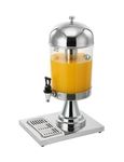 Andrew James Silver Juice Dispenser Beverages Dispenser 8 Liters | Bottom Tab | Juice Dispenser for Home, Hotel - 1 Year Warranty | Commercial For Industrial Use