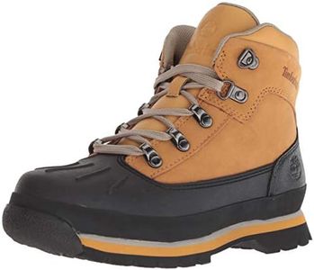 Timberland Kid's Euro Hiker Shell Toe Boot, wheat nubuck, 6 Medium US Big Kid