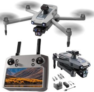 Hover Drone, TODAMU Wing One 360° Laser Obstacle Avoidance, 3-Axis Gimbal Camera Drones, Long Range GPS Return Quadcopter with AI Night Vision, 8K Imagine Drone , Payload & Airdrop & 5-Level Wind Resistance, 5.5” Touchscreen & 8KM Transmission