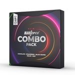 Manforce Combo, Lubricated Flavoured Condoms for Men | 20 pcs | Chocolate, Strawberry, Black Grapes, Melon & Mint | India’s No. 1* Condom Brand for Safe Sex