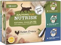 Rachael Ray Nutrish Grain Free Natural Wet Cat Food, Chicken Lovers Variety Pack, 2.8 Ounce Cup (12 Count)