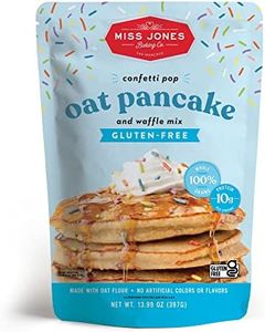 Miss Jones Baking Confetti Pop Oat Pancake and Waffle Mix - Made with Oat Flour, Gluten Free, 10g of Protein, 100% Whole Grains, 13.99 Ounce (Pack of 1)