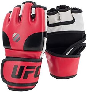 UFC Open Palm MMA Training Gloves Grappling Heavy Bag - L/XL - Large/Extra Large, Red