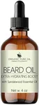 OPO - Organic Pure Oil Beard Oil 4 oz Sandalwood 100% Pure Natural Non-GMO Vegan Beard Oil for Men Mustache Oil for Fast Growing Beard and Mustache Natural Facial Hair Eyelash Eyebrows Conditioner