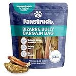 “Bizarre” Bully Sticks Bargain Bag for Dogs (5" to 7" Sticks, 8oz. Bag) Eco-Conscious, Bulk, Natural & Odorless Bullie Bones Made for K9 & Puppies - Best Long Lasting Odor Free Chew by USA Company