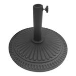 T&Jero 26 lb Round Heavy Duty Patio Market Table Umbrella Base Stand Weight Pre-Filled for Outdoor, Black