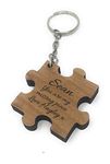 Personalised "You Are My Missing Piece" Jigsaw Keyring - Perfect Wedding,Anniversary and Valentines Gift