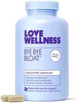 Love Wellness Bye Bye Bloat, Digestive Enzymes | Bloating Relief for Women | Help Reduce Gas Relief & Water Retention | Supports Digestive Health with Fenugreek & Dandelion | 180 Count