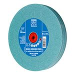 PFERD 61796 Bench Grinding Wheel, Silicon Carbide, 8" Diameter, 1" Thick, 1-1/4" Arbor Hole, 120 Grit, 3600 Maximum RPM