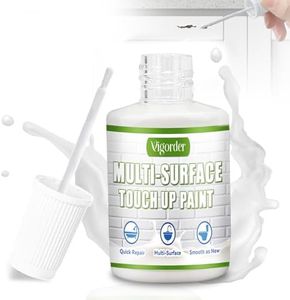 White Touch Up Paint Pen, White Paint for Wall, Door, Cabinets, Furniture, Enamel (Semi-Gloss, 30ML)