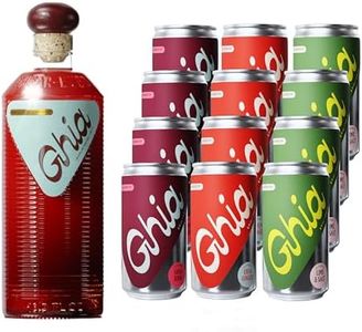 Ghia Non-Alcoholic Bundle | Original Apéritif 500ml + 12- Ghia Soda, Lime + Salt & Ginger Le Spritz | Botanical Mediterranean-Inspired Spirit & Sparkling Mocktail | Vegan, No Sugar, No Artificial Flavors, Caffeine-Free