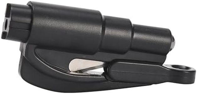 Boulder Tools Window Breaker Seatbelt Cutter - Compact Car Emergency Escape Tool - Spring-Loaded, Upgraded Design - Life-Saving Car Safety Hammer - Escape Quickly and Safely - 3x1.14 in, Black